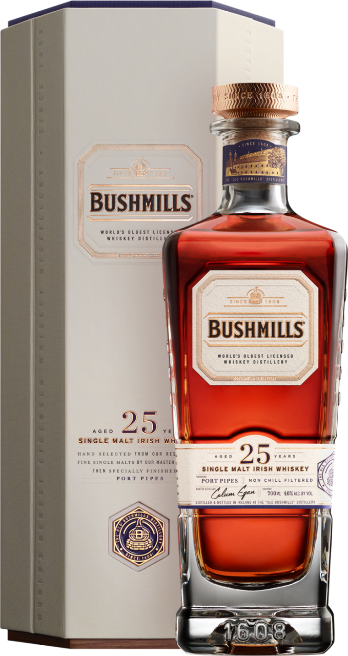 Bushmills 25 Years Old Single Malt Irish Whiskey