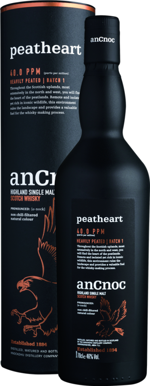 Peatheart anCnoc 40.0 PPM Highland Single Malt Scotch Whisky