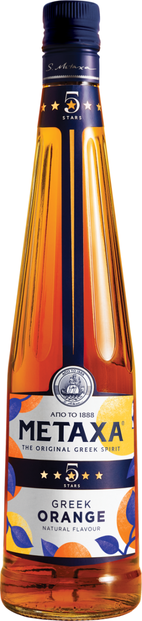 S. METAXA Metaxa 5 Sterne Greek Orange