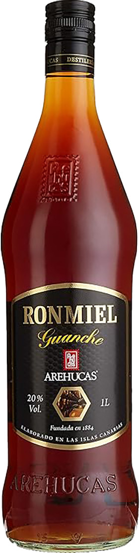 Destilerías Arehucas Guanche Ron Miel 1 Liter