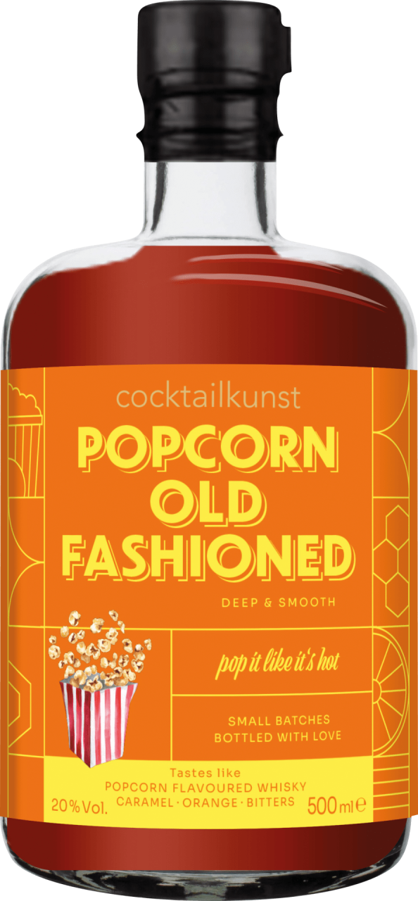 Cocktailkunst Popcorn Old Fashioned