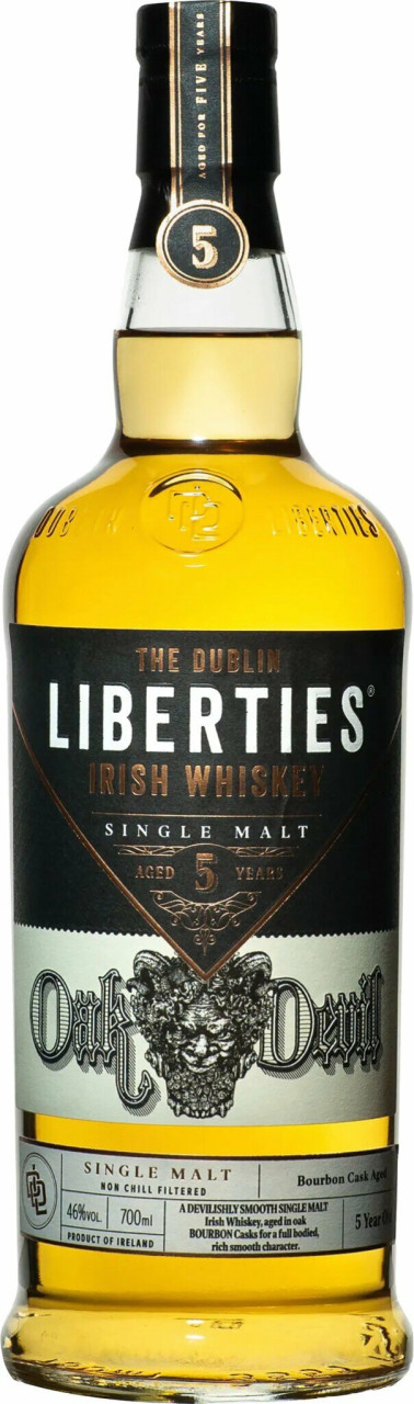 Dublin Liberties Distillery Oak Devil Single Malt Irish Whiskey
