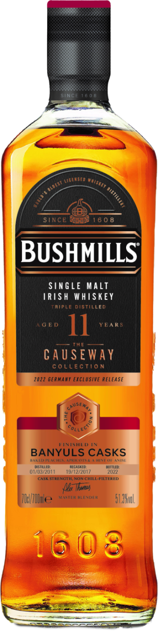 Bushmills Causeway Collection Banyuls Cask 11 Years Single Malt Irish Whiskey