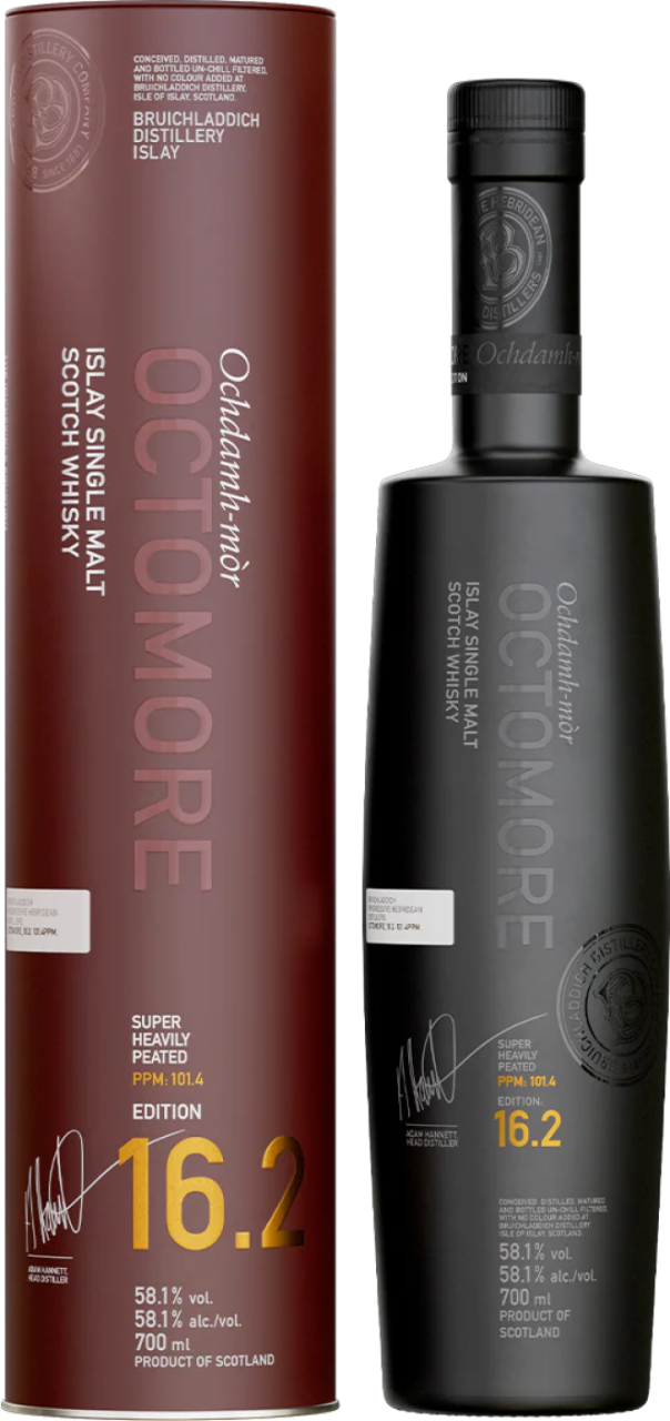 Bruichladdich Distillery Octomore 16.2 Islay Single Malt Scotch Whisky