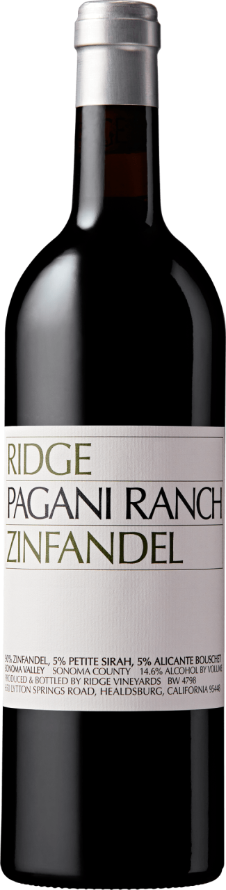 Ridge Vineyards Ridge Pagani Ranch