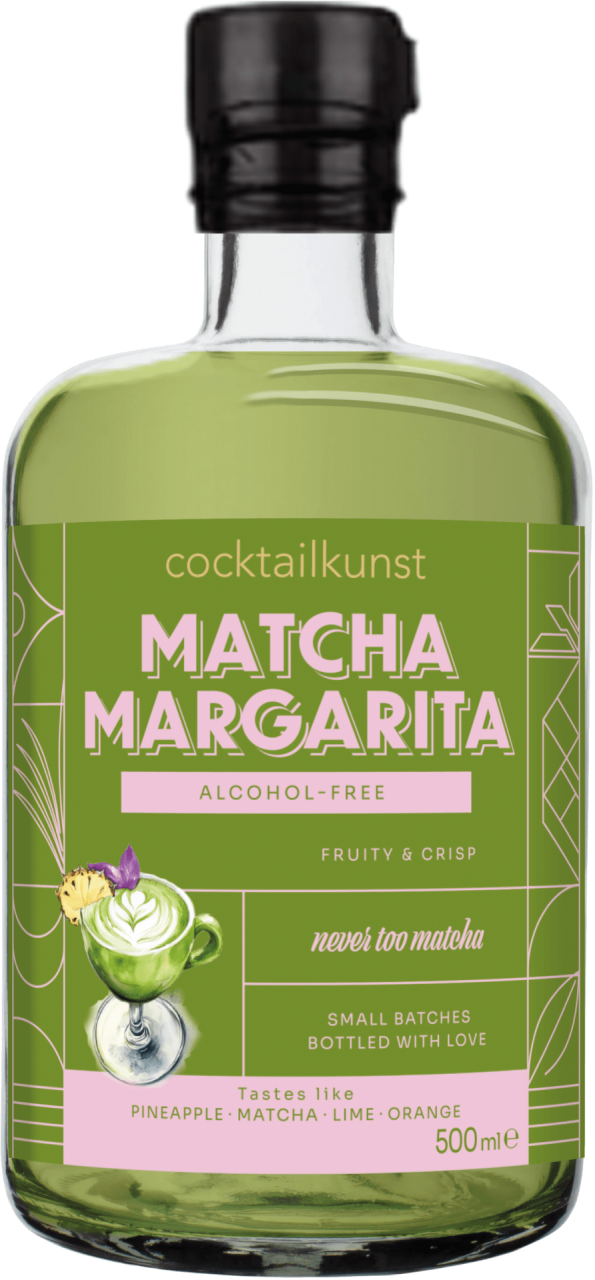 Cocktailkunst Matcha Margarita alkoholfrei
