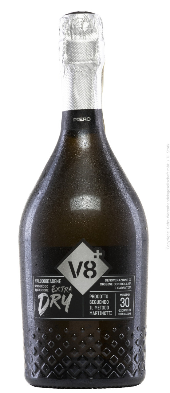 v8+ Piero Valdobbiadene Prosecco Superiore Extra Dry